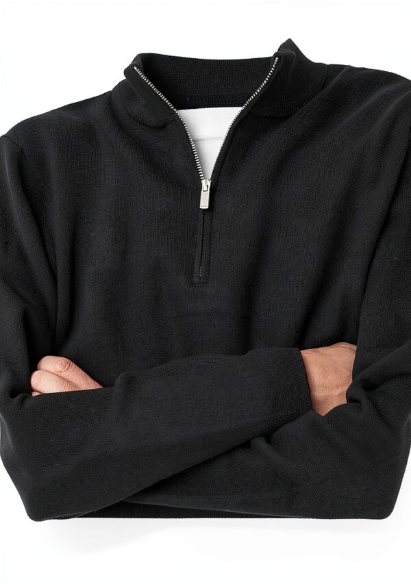 Pull tricot homme ONLY SONS noir argent confortable-5