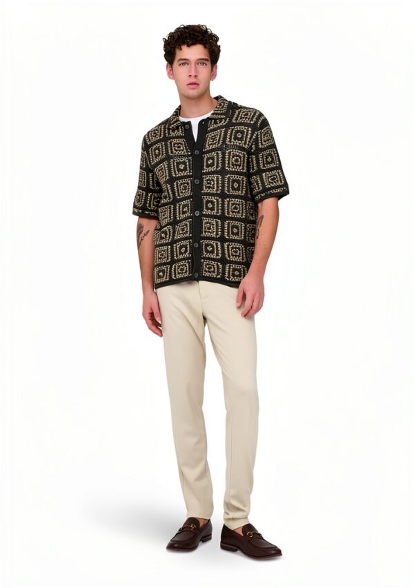Only Sons Pantalon chino fuselé homme viscose stretch-5