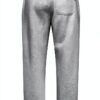 Pantalon jogging homme ONLY SONS doublure argentée noir gris-1