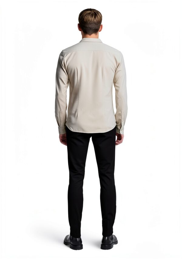 Only Sons Chemise Homme Coupe Ajustée Manches Longues Gris-3