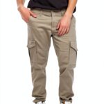 Pantalon cargo coton recyclé Bestseller Homme Vert Olive-0