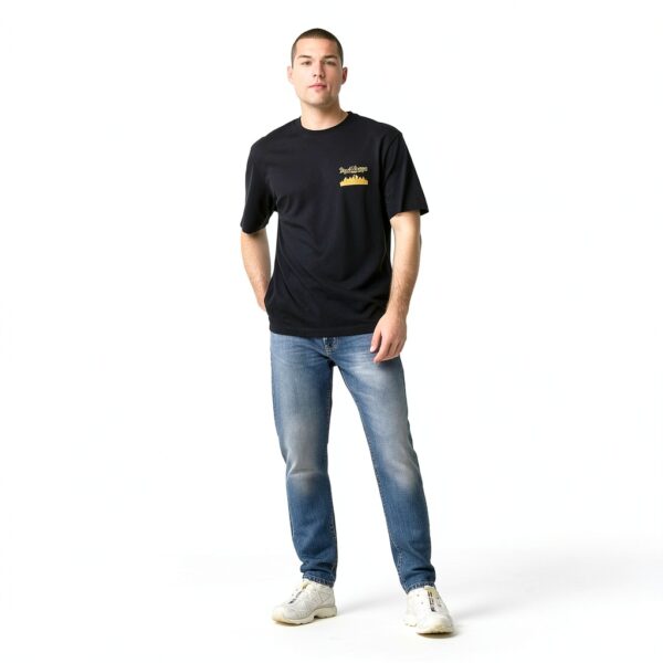 T-shirt ONLY SONS Homme Manches Mi-Longues Bleu Marine-4