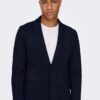 Blazer Bestseller Homme Col à Revers Coupe Ajustée-5