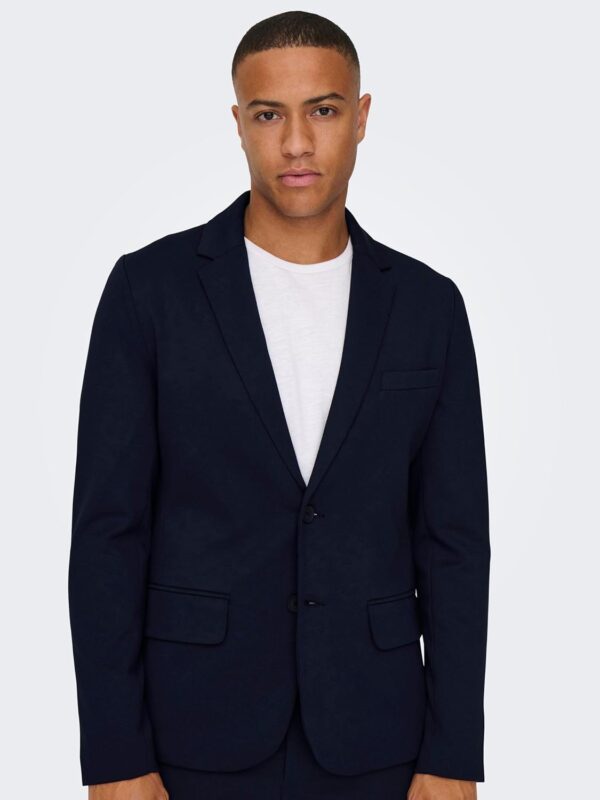 Blazer Bestseller Homme Col à Revers Coupe Ajustée-5