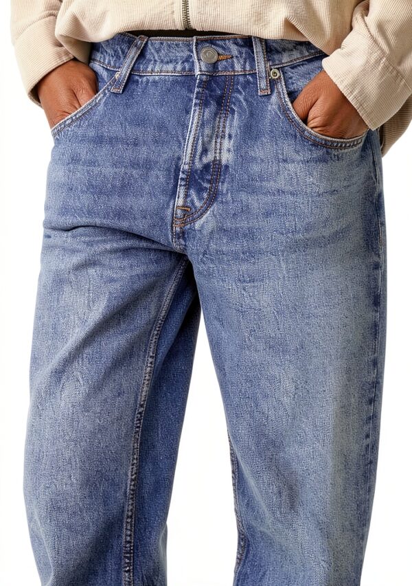 Jeans Bestseller Homme Coton Regular Fit Bleu Denim-5