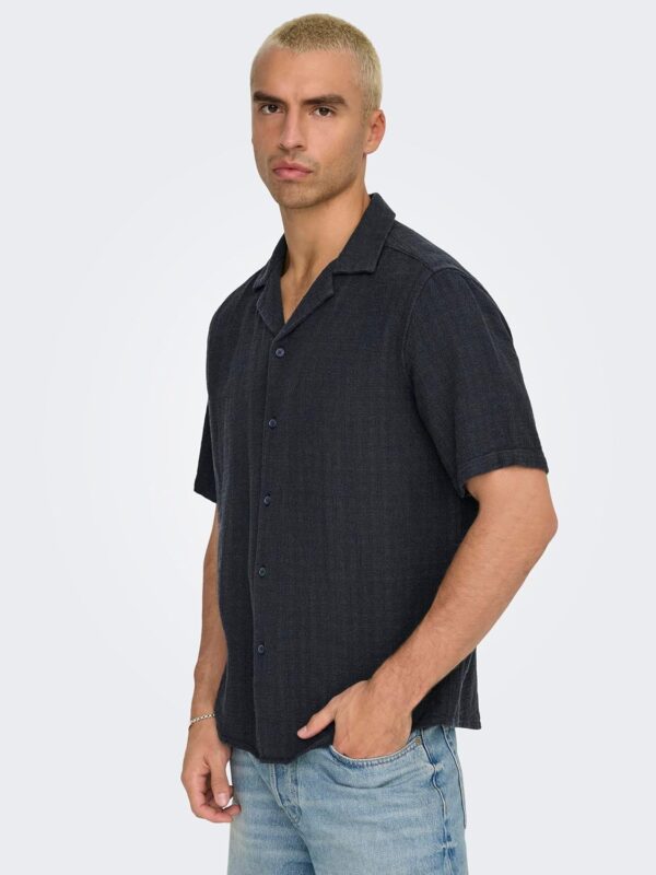 Chemise manches courtes ONLY SONS homme coton confortable-6