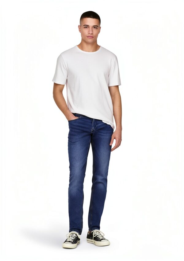 Jean slim ONLY SONS Homme coton élasthanne taille moyenne-4