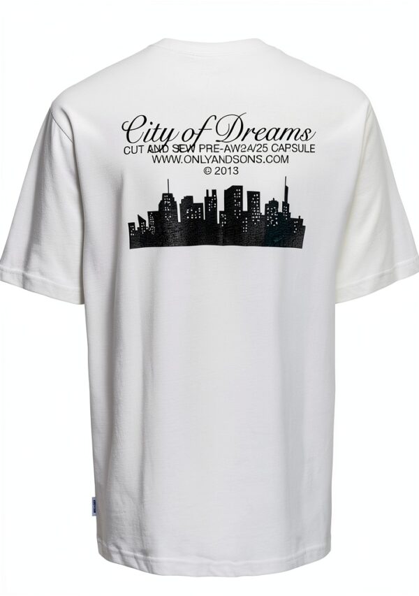 T-shirt ONLY SONS Homme Coupe Ample Col Rond Manches Courtes-1