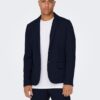 Blazer Bestseller Homme Col à Revers Coupe Ajustée-2