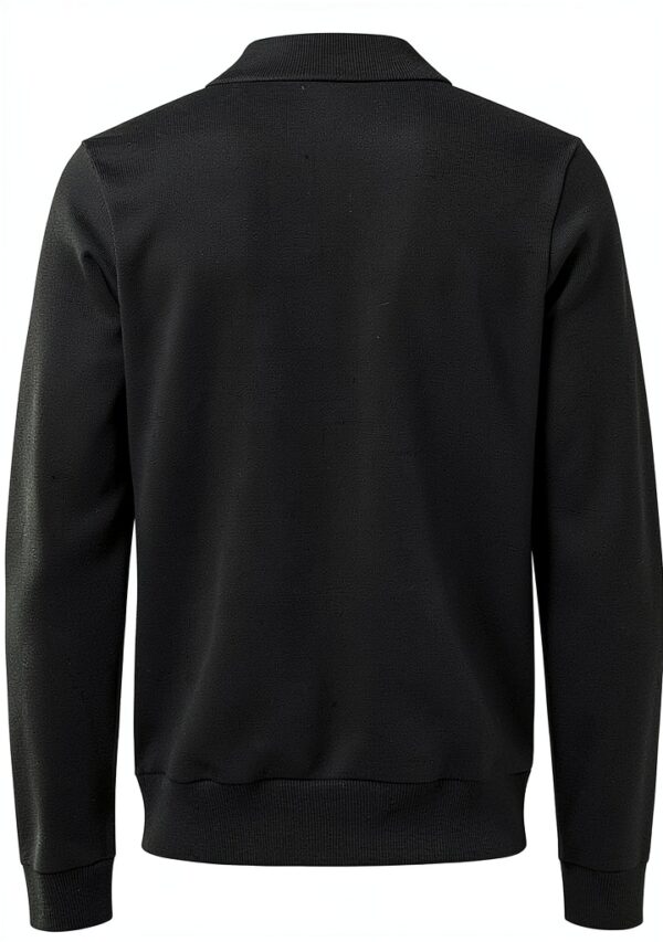 Polo Bestseller Homme Regular Fit Doublure Argentée Noir-1