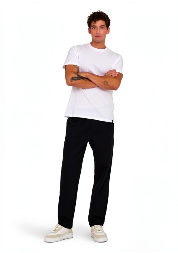 Pantalon jogging homme ONLY SONS doublure argentée noir gris-4