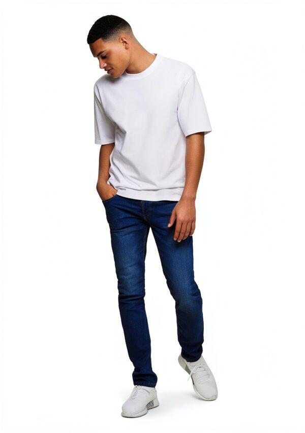 Jean Homme ONLY SONS Coupe Ajustée Coton Élasthanne Bleu-5
