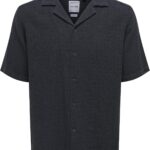 Chemise manches courtes ONLY SONS homme coton confortable-0