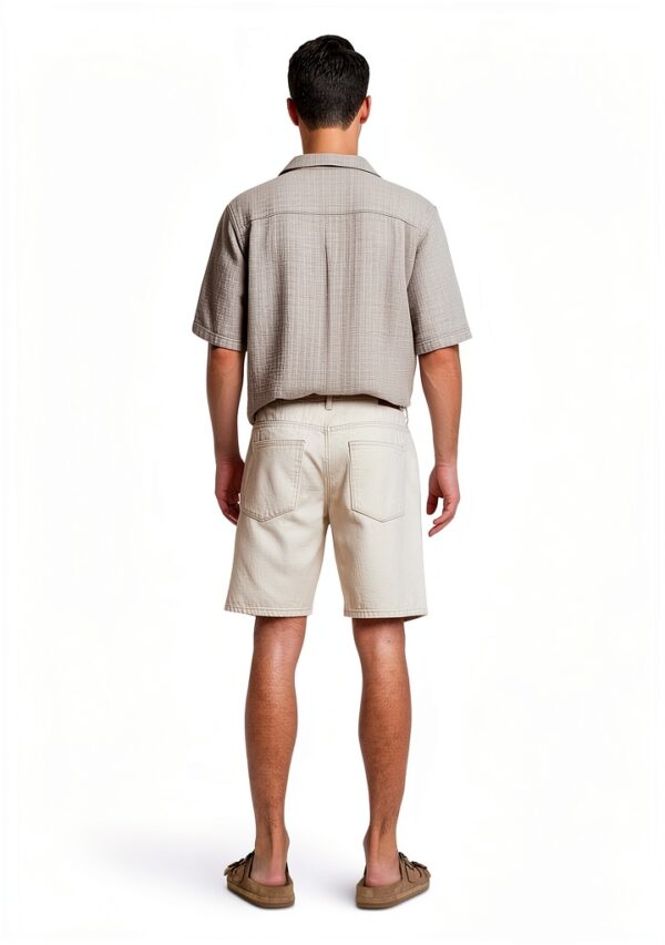 Short jean ONLY SONS homme denim confortable ecru-3