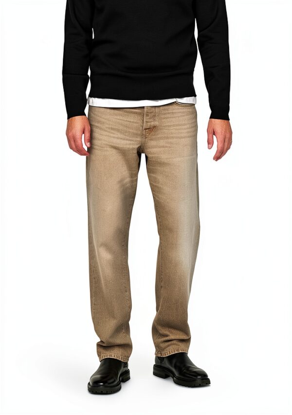 Jean homme ONLY SONS beige coupe classique confortable-2