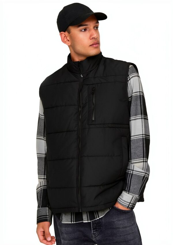 Gilet matelassé sans manches ONLY SONS Homme Noir Polyester-5