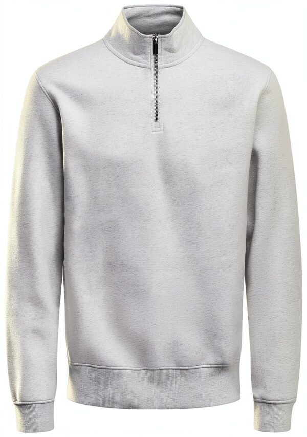 Pull ONLY homme coupe normale doublure argentée gris-0