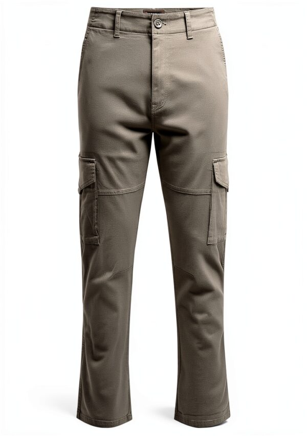 Pantalon cargo coton recyclé Bestseller Homme Vert Olive-2