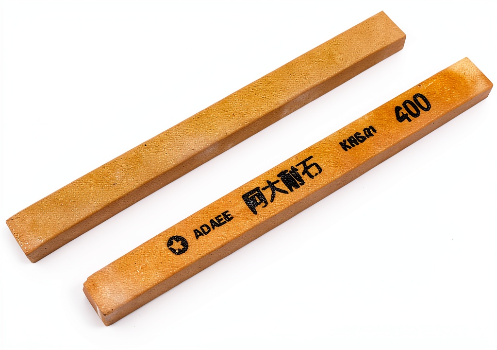 Bâton abrasif Aexit rectangle rouge utilisé pour affûter un couteau