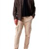 Pantalon cargo coton recyclé Bestseller Homme Vert Olive-1