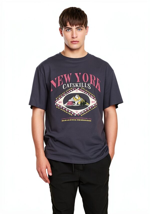 T-shirt homme Bestseller coton col rond manches courtes-3