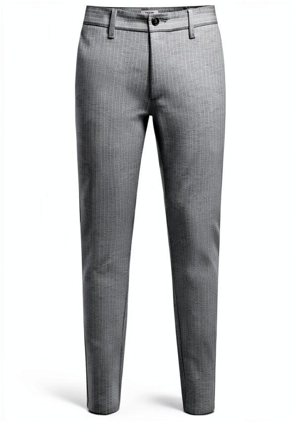 Pantalon chino homme Tapered Fit Rayures 76 polyester 20-2