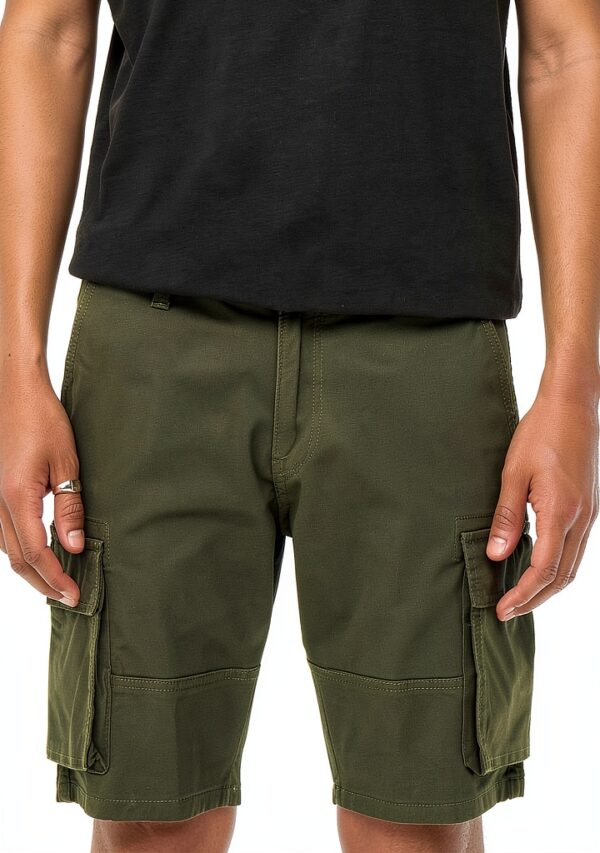 Short Cargo Bestseller Homme Coupe Classique Olive-6