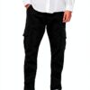 Pantalon cargo coton recyclé Bestseller coupe fuselée homme-3