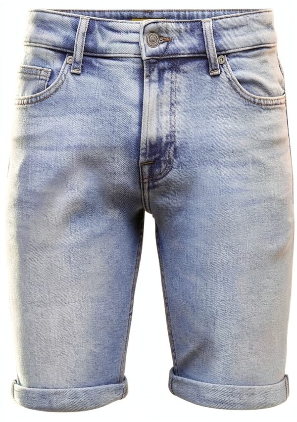 Short en jean Bestseller coupe ajustée homme coton recyclé-1