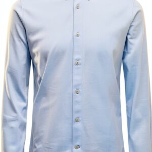 Chemise Bestseller coton ajustée homme bleu ciel tailles-0