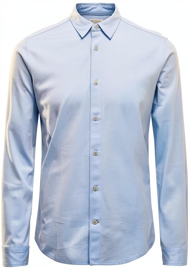 Chemise Bestseller bleu ciel portée en contexte professionnel