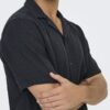 Chemise manches courtes ONLY SONS homme coton confortable-4
