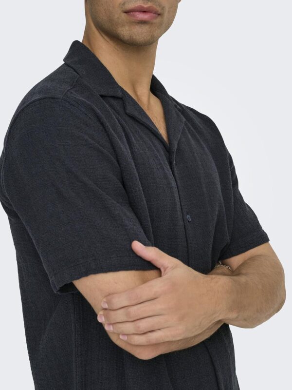 Chemise manches courtes ONLY SONS homme coton confortable-4