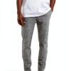 Pantalon chino homme Tapered Fit Rayures 76 polyester 20-4