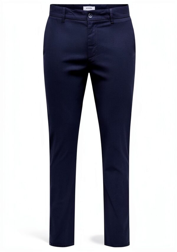 Pantalon chino homme Bestseller stretch fermeture éclair-0