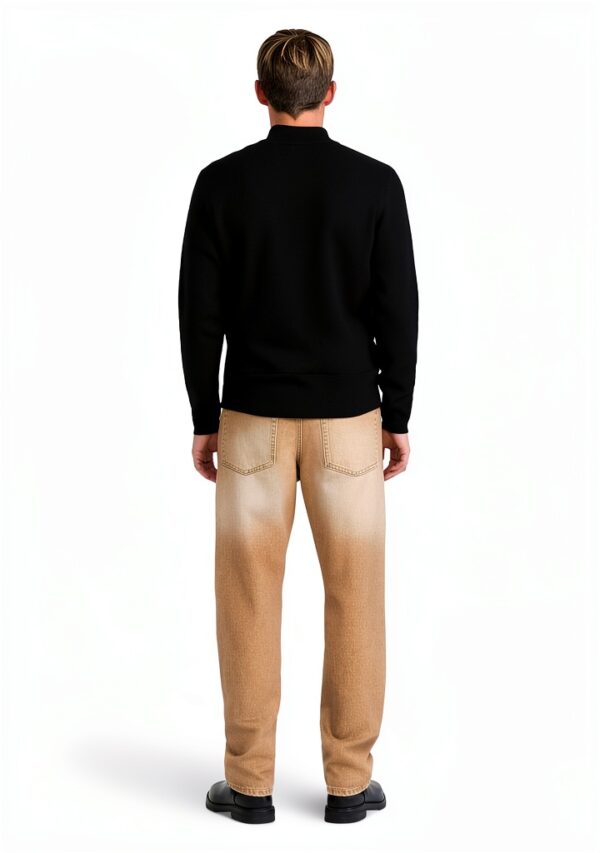 Pull tricot homme ONLY SONS noir argent confortable-2