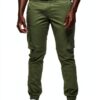 Pantalon cargo homme Bestseller coupe affinée olive-0