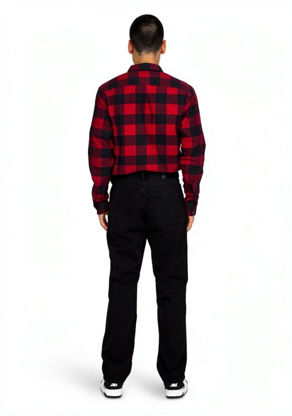Bestseller Jean Homme Coupe Droite 100 Coton Noir Denim-3