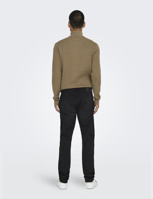 Only Sons Jean Homme Coupe Ajustée Noir Taille Moyenne-3