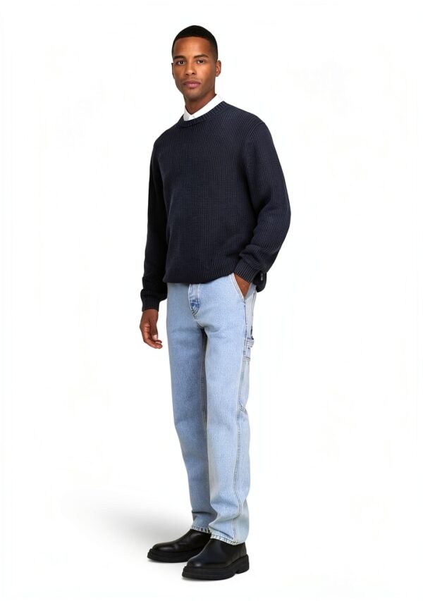 Only Sons Jean Homme Coupe Droite Denim Clair Taille Moyenne-4