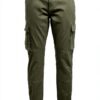 Pantalon cargo homme Bestseller coupe affinée olive-1