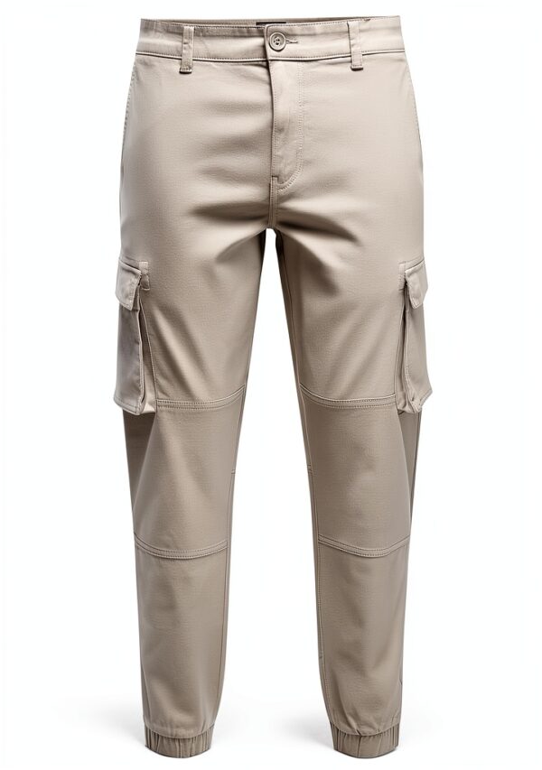 Pantalon cargo homme Bestseller coupe affinée olive-9