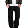 Pantalon cargo homme ONLY SONS coton recyclé noir chinchilla-2