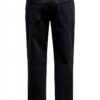 Bestseller Jean Homme Coupe Droite 100 Coton Noir Denim-1