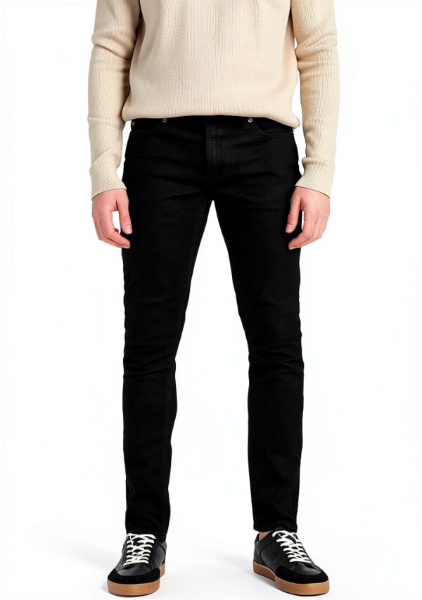 Only Sons Jean slim homme noir coton polyester élasthanne-0