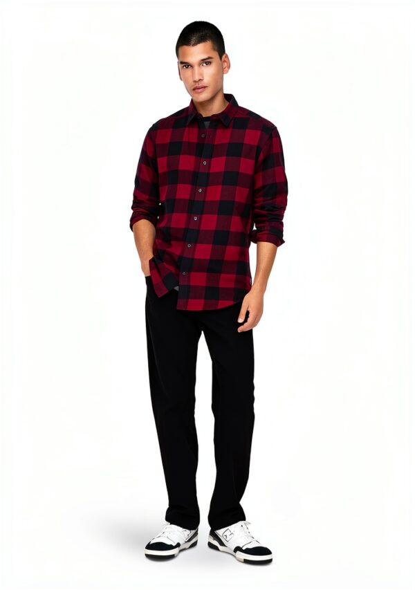 Bestseller Jean Homme Coupe Droite 100 Coton Noir Denim-4