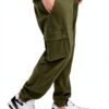 Pantalon cargo homme Bestseller coupe affinée olive-6