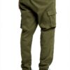 Pantalon cargo homme Bestseller coupe affinée olive-7