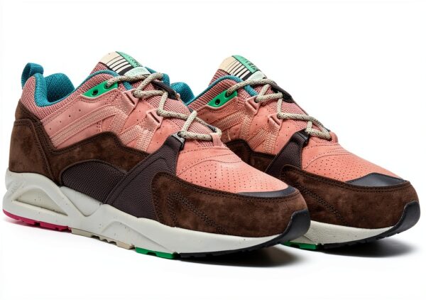 Karhu Fushion 2.0 Basket Mixte en daim et maille Taille 42 Java Cork-1