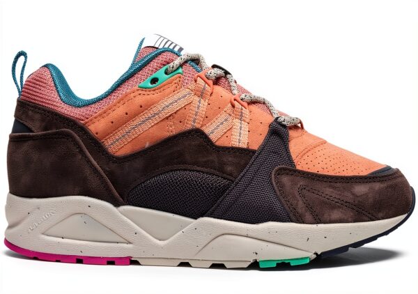 Karhu Fushion 2.0 Basket Mixte en daim et maille Taille 42 Java Cork-0